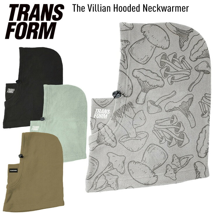 正規品 23-24 TRANSFORM トランスフォーム The Villian Hooded Neckwarmer ヴィラン フーデッド ネックウォーマー スノーボード スキー 【ぼーだまん】