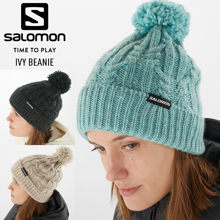 23-24 SALOMON サロモン IVY BEANIE アイビー ビーニー ニット帽 スノーボード