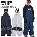 正規品 23-24 ROME SDS ローム BAGGY CARGO BIB PANTS バギーカーゴビブパンツ メンズ スノーボードパンツ スキーパンツ【ぼー...