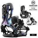 NIDECKER ナイデッカー FLOW NX2 HYBRID 24-25 2025 スノーボード ビンディング バインディング メンズ