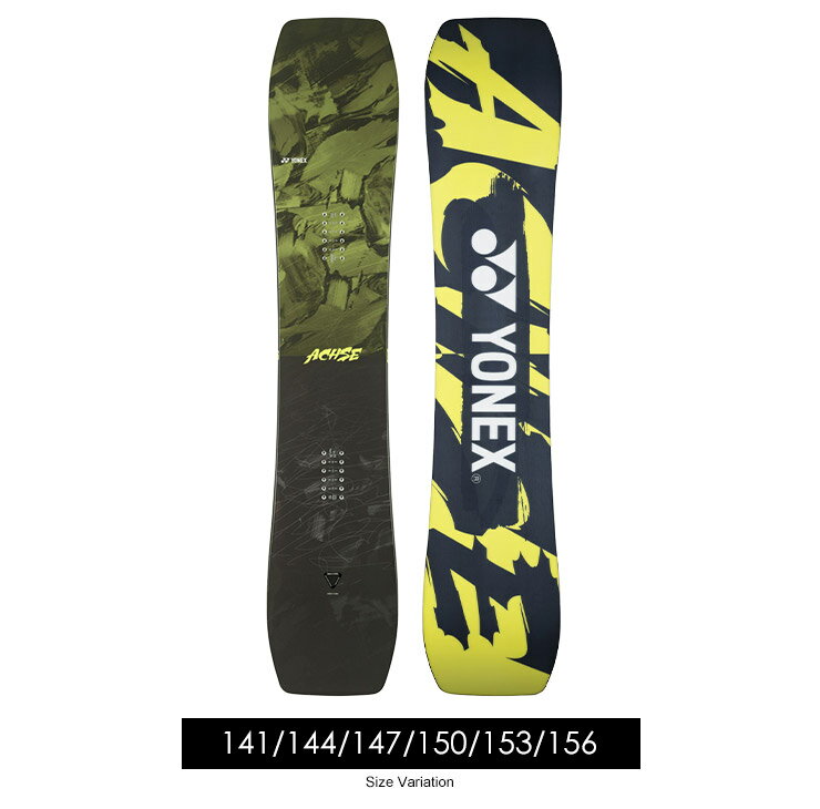 【無料ワックスサービス有】24-25 2025 YONEX ヨネックス ACHSE アクセ カービング グラトリ キッカー スノーボード 板 メンズ レディース ユニセックス 2