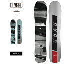 【無料ワックスサービス有】DEVGRU デブグル SIGMA シグマ 24-25 2025 スノーボード 板 メンズ