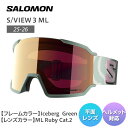 早期予約 25-26 2026 SALOMON サロモンS/VIEW 3 ML スノーボード スノーゴーグル レディース