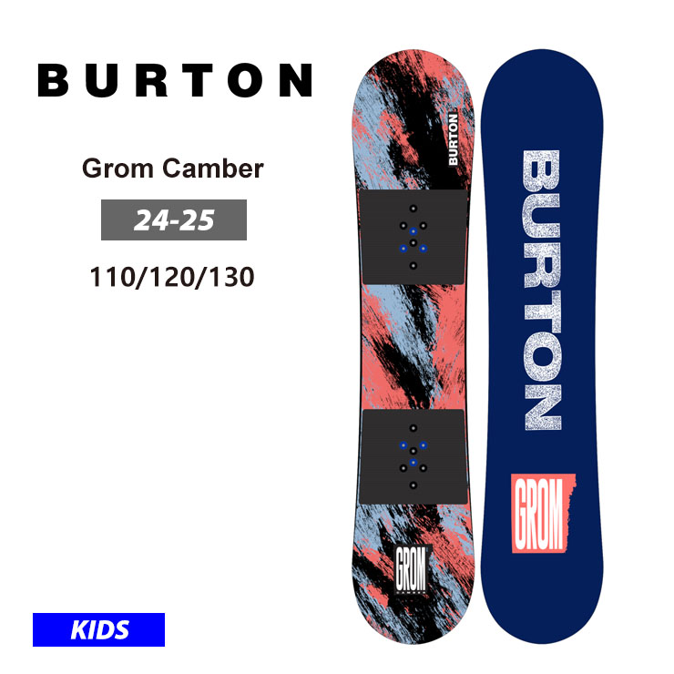 24-25 2025 BURTON Сȥ å  Kids' Grom Camber Board Ҷ ˥ Ρܡ