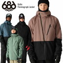 24-25 686 シックスエイトシックス Hydra Thermagraph Jacket ハイドラサーマグラフ ジャケット スノーボード スキー ウェア M...