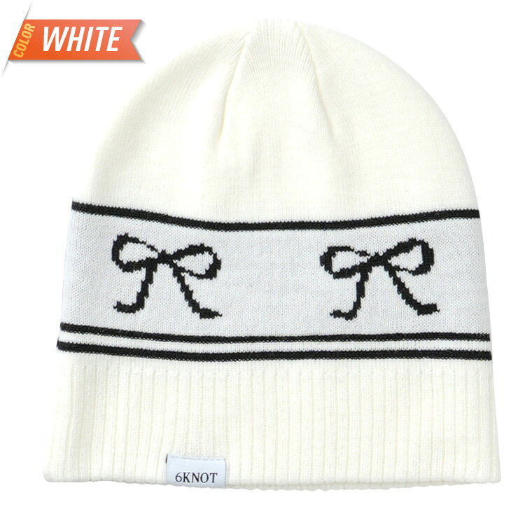 ぼーだまんの【ポイントUP祭!!】2026 6KNOT シックスノット LINE RIBBON BEANIE ラインリボンビーニー 耐水 防寒 スノーボード スキー ANTHEM アンセム 【ぼーだまん】｜アングル2