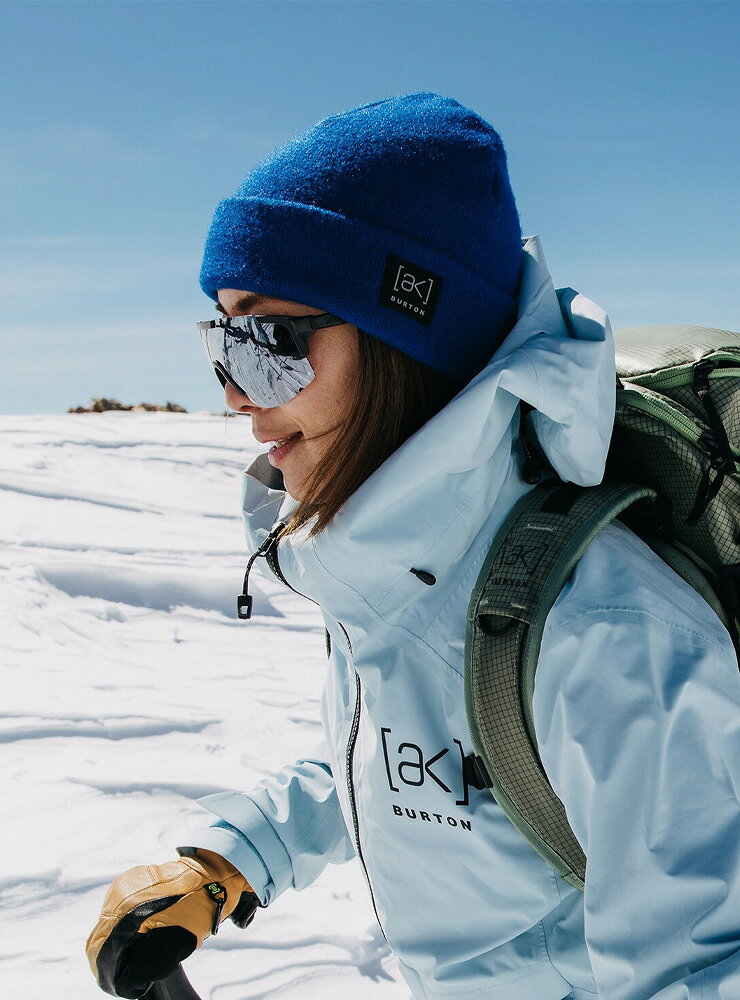 ぼーだまんの2026 BURTON バートン [ak] Stagger Beanie スタッガービーニー 防寒 ニット帽 スノーボード バックカントリー メリノ混紡 【ぼーだまん】｜アングル3