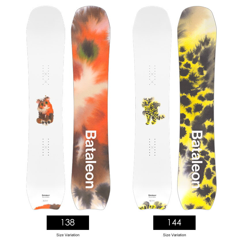 【無料ワックスサービス有】BATALEON バタレオン WHATEVER×ROP VAN MIERLO ワットエバー 25-26 2026 スノーボード 板 メンズ 2