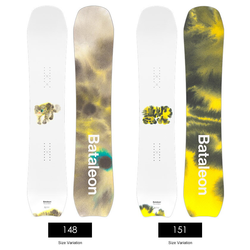 【無料ワックスサービス有】BATALEON バタレオン WHATEVER×ROP VAN MIERLO ワットエバー 25-26 2026 スノーボード 板 メンズ 3
