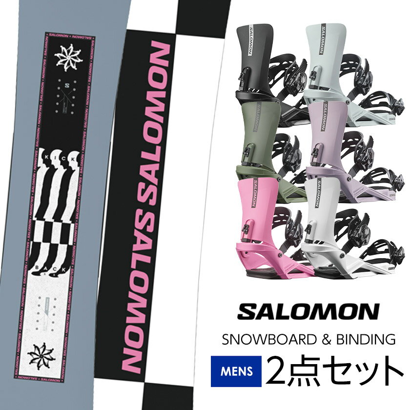 取付無料 SALOMON サロモン KICKBACK キックバック スノーボード ＆ RHYTHM リズム バインディング 2点セット 25-26 2026(4.0)