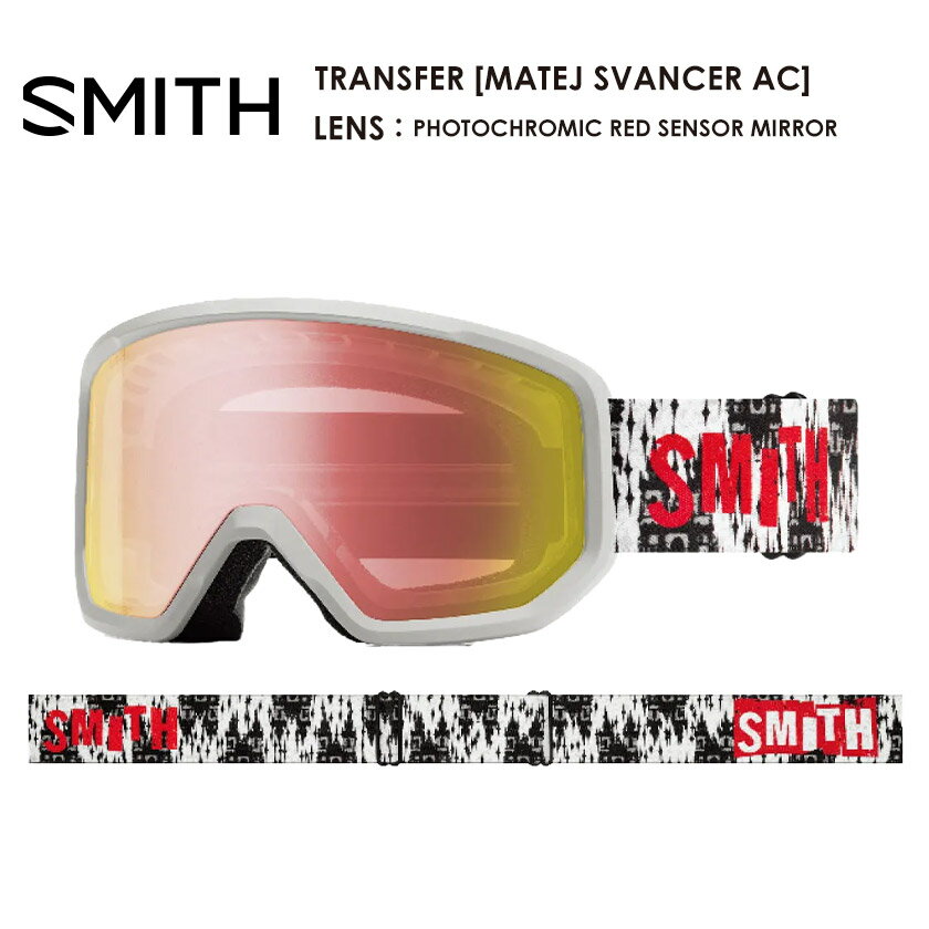 SMITH - 早期予約 26-27 2027 SMITH スミス TRANSFER [MATEJ SVANCER AC] PHOTOCHROMIC RED SENSOR MIRROR トランスファー ゴーグル