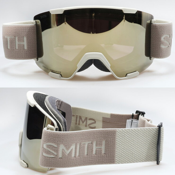 ぼーだまんの【早期予約】2027 SMITH スミス スノーボード ゴーグル Stash XL スタッシュXL カラー: Chalk レンズ：CP Sun Black Gold Mirror スキー 【ぼーだまん】｜アングル2