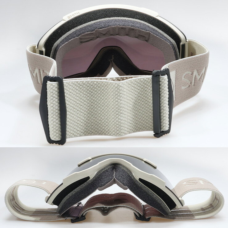 ぼーだまんの【早期予約】2027 SMITH スミス スノーボード ゴーグル Stash XL スタッシュXL カラー: Chalk レンズ：CP Sun Black Gold Mirror スキー 【ぼーだまん】｜アングル3