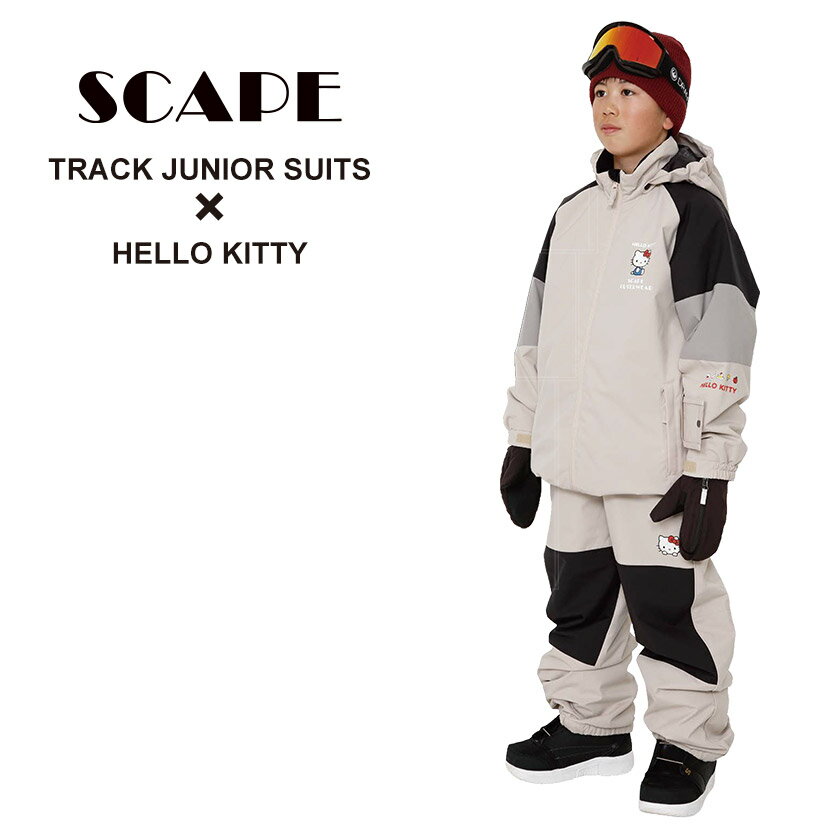 Rakuten - 【早期予約】26-27 SCAPE エスケープ スノーボード ウェア キッズ ジュニア TRACK JUNIOR SUITS X HELLO KITTY 上下セット 【楽天ぼーだまん】