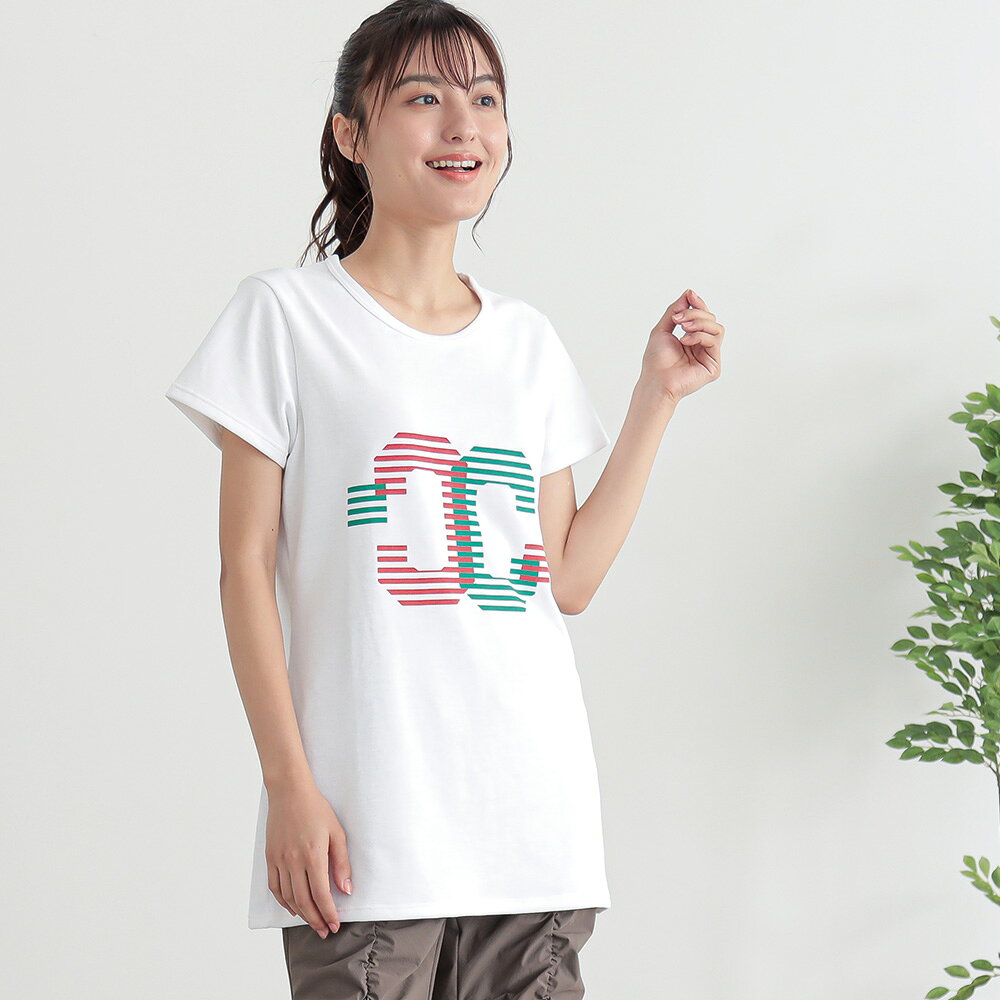 スポーツウェア Tシャツ ロゴTシャツ フィットネスウェア ヨガウェア ダイエット ...