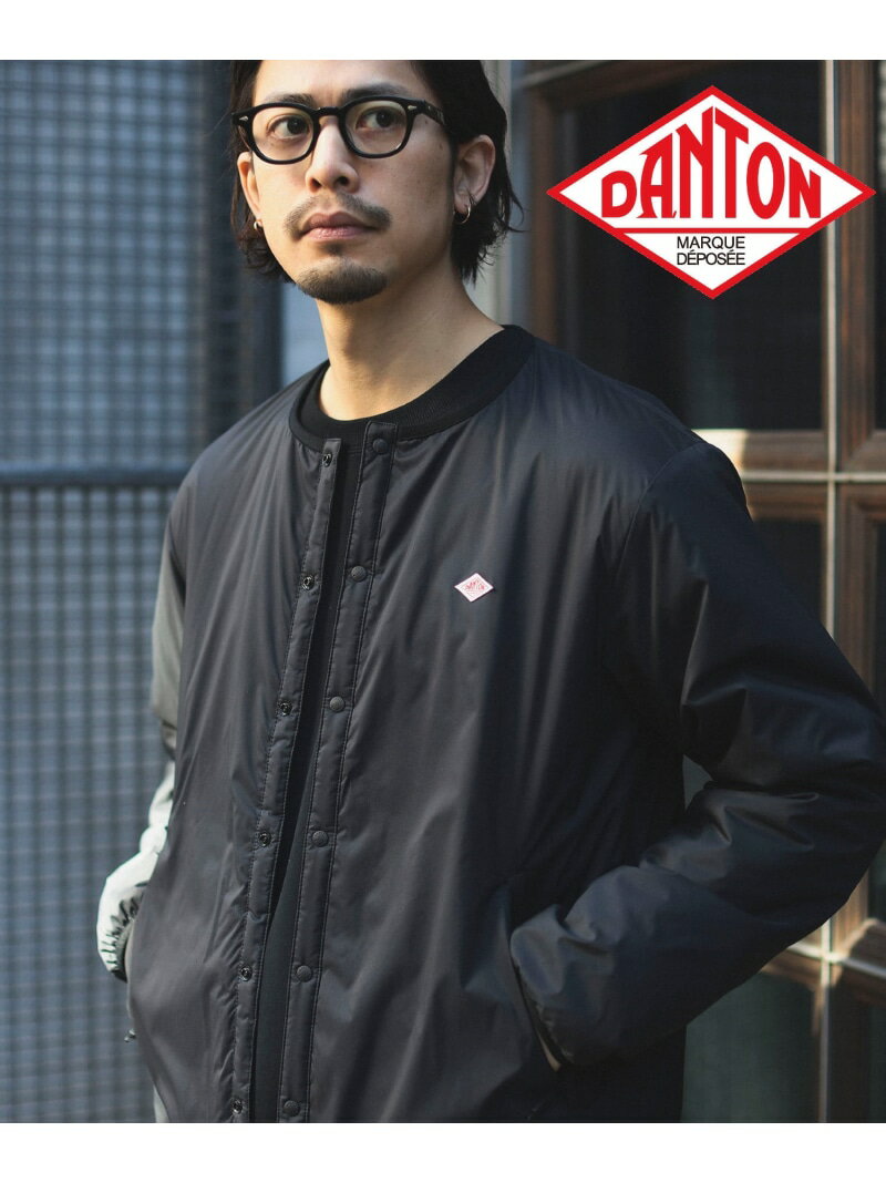 【手洗い可・防風・保温】DANTON / INSULATION COLLARLESS JACKET 24SS ダントン インサレーションジャケット 春アウター B:MING by BEAMS ビーミング ライフストア バイ ビームス ジャケット…