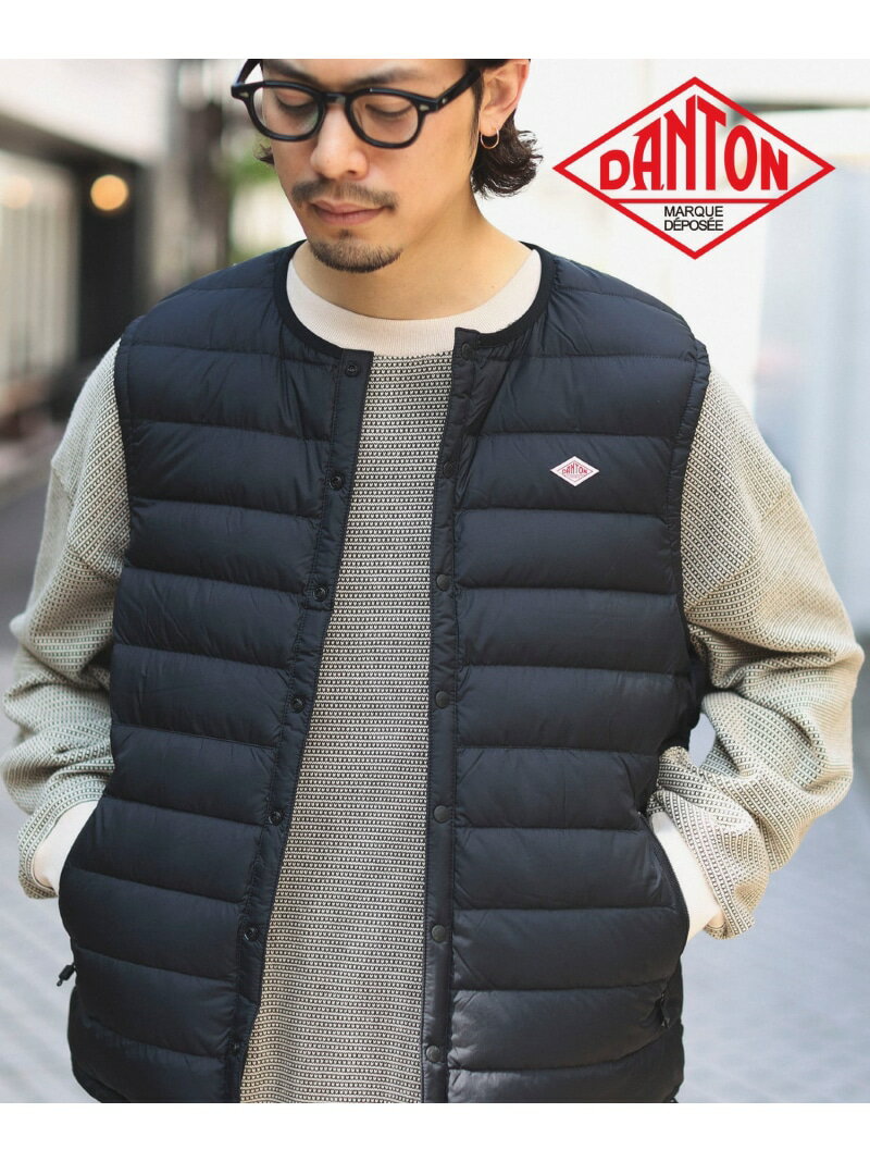 【定番人気 】DANTON / インナーダウン ベスト ダントン アウター 23AW danton パッカブル アウトドア 旅行 通勤 通学 B:MING by BEAMS ビーミング ライフストア バイ ビームス トップス ベス…