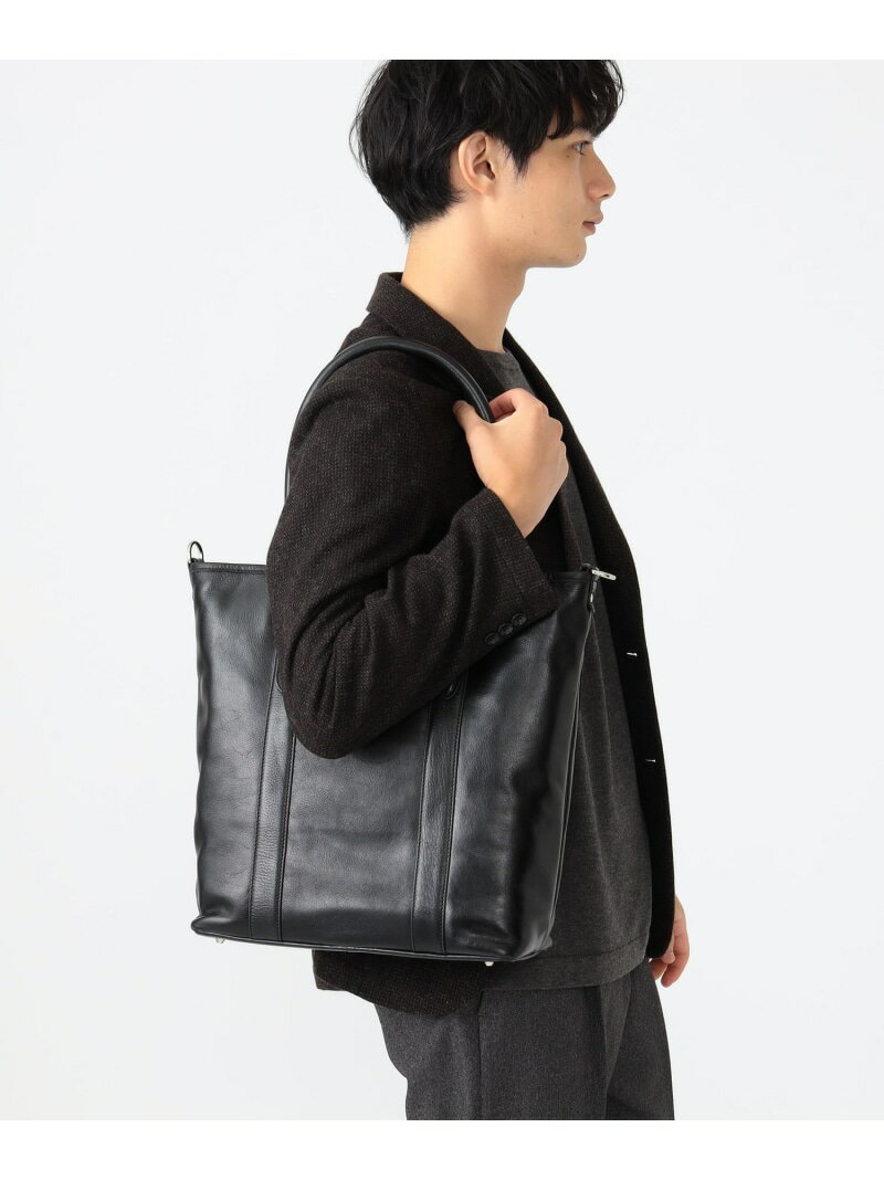 BEAMS トートバッグ メンズ SEEKER / レザー 4WAY トートバッグ B:MING by BEAMS ビーミング ライフストア バイ ビームス バッグ ビジネスバッグ・ブリーフケース ブラック【送料無料】[Rakuten Fashion]