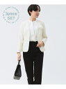 【SALE/30%OFF】【3/13新規値下げ】【WEB限定/3点セット】ジャケット & ブラウス & パンツ セット (S~L) 25SS フォーマル セレモ...