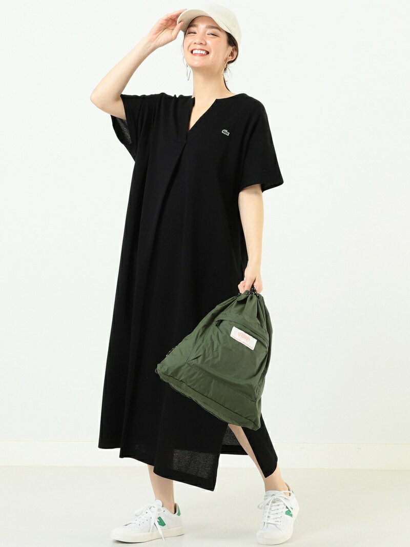 楽天市場 Sale 40 Off Lacoste B Ming By Beams スリットネック ワンピース ss ビームス ラコステ B Ming Life Store By Beams ビーミング ライフストア バイ ビームス ワンピース 半袖ワンピース ブラック ブラ Rba E 送料無料 Rakuten Fashion B