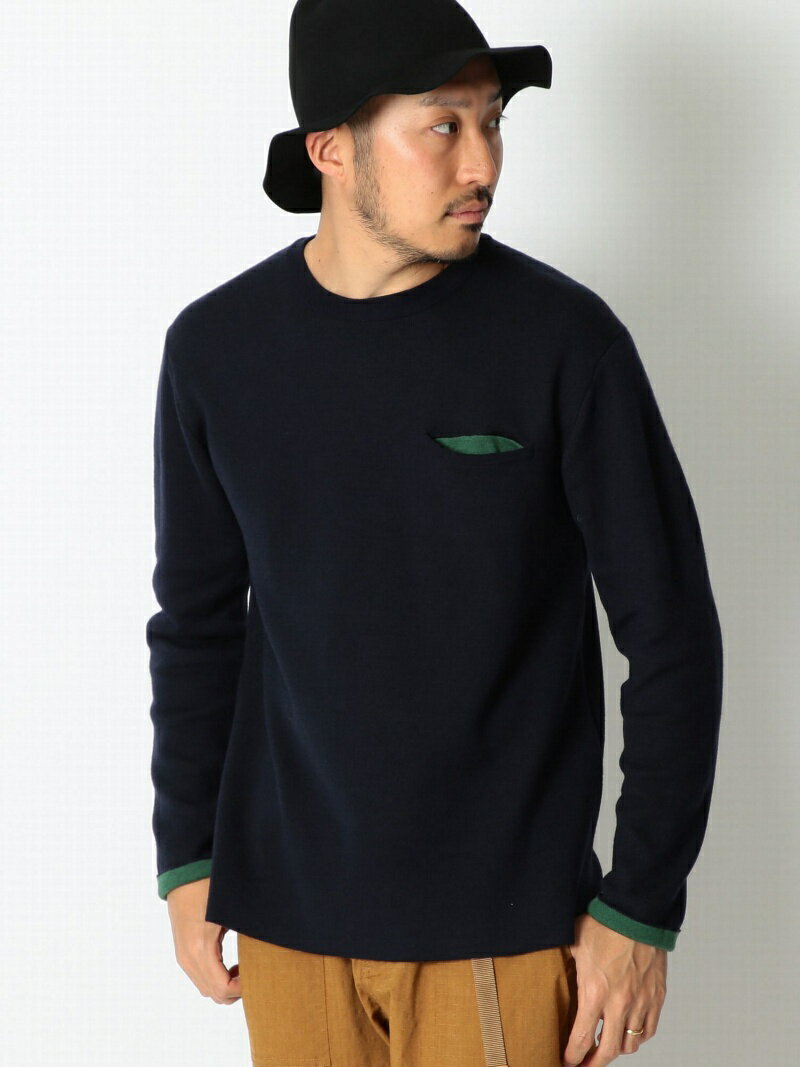 [Rakuten Fashion]【SALE／50%OFF】ビーミング by ビームス / ダブルフェイス クルーニット　BEAMS　ビームス B:MING by BEAMS ビーミング ライフストア バイ ビームス ニット 長袖ニット ネイビー グレー パープル【RBA_E】【送料無料】