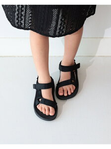 TEVA / ハリケーン (18~22cm) テバ サンダル B:MING by BEAMS ビーミング ライフストア バイ ビームス シューズ サンダル/ミュール ブラック ピンク【送料無料】[Rakuten Fashion]