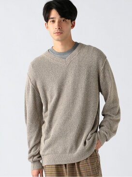 [Rakuten Fashion]B:MING by BEAMS / 9ゲージ ブークレ Vネックニット　BEAMS　ビームス B:MING by BEAMS ビーミング ライフストア バイ ビームス ニット 長袖ニット ベージュ グリーン オレンジ【送料無料】