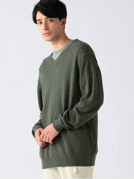 [Rakuten Fashion]B:MING by BEAMS / 9ゲージ ブークレ Vネックニット　BEAMS　ビームス B:MING by BEAMS ビーミング ライフストア バイ ビームス ニット 長袖ニット ベージュ グリーン オレンジ【送料無料】