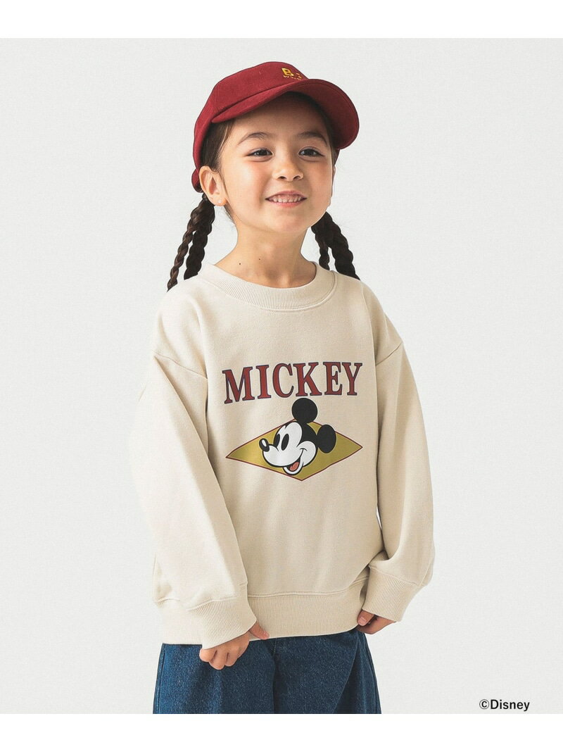 【Disney】MICKEY MOUSE / フロントプリント スウェット / 2025FW(90~140cm) B:MING by BEAMS ビーミング ライフストア バイ ビームス トップス スウェット・トレーナー ホワイト グレー【送料無料】[Rakuten Fashion]