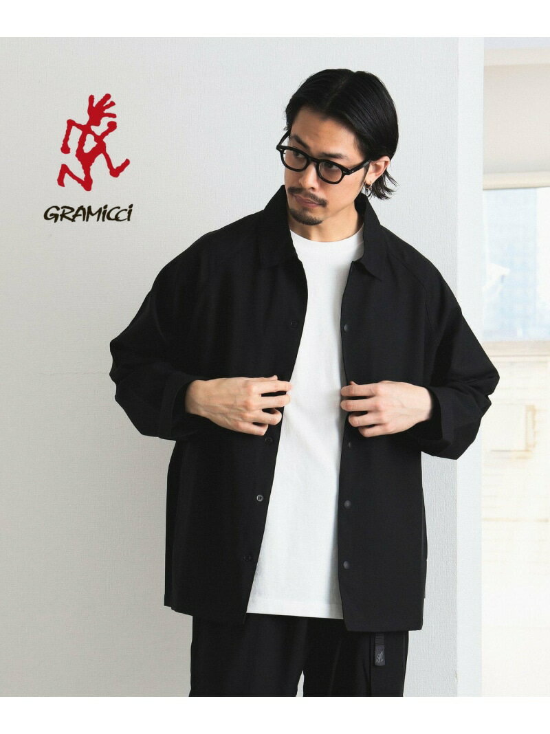 GRAMICCI CITY DWELLERS / 別注 ウールライク コーチジャケット (セットアップ対応) 24SS グラミチ 通勤通学 B:MING by BEAMS ビーミング ライフストア バイ ビームス ジャケット アウター ブルゾン ジャンパー ブラック ベージュ【送料無料】 Rakuten Fashion