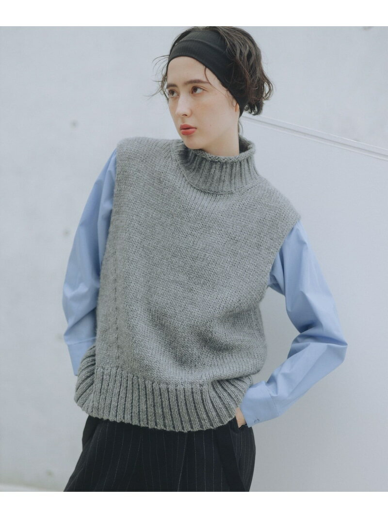 エドワード ハイネック ベスト 25AW 秋冬 レイヤード ざっくりニット 着回し ロングシーズン B:MING by BEAMS ビーミング ライフストア バイ ビームス トップス ベスト・ジレ ネイビー ベージュ【送料無料】[Rakuten Fashion]