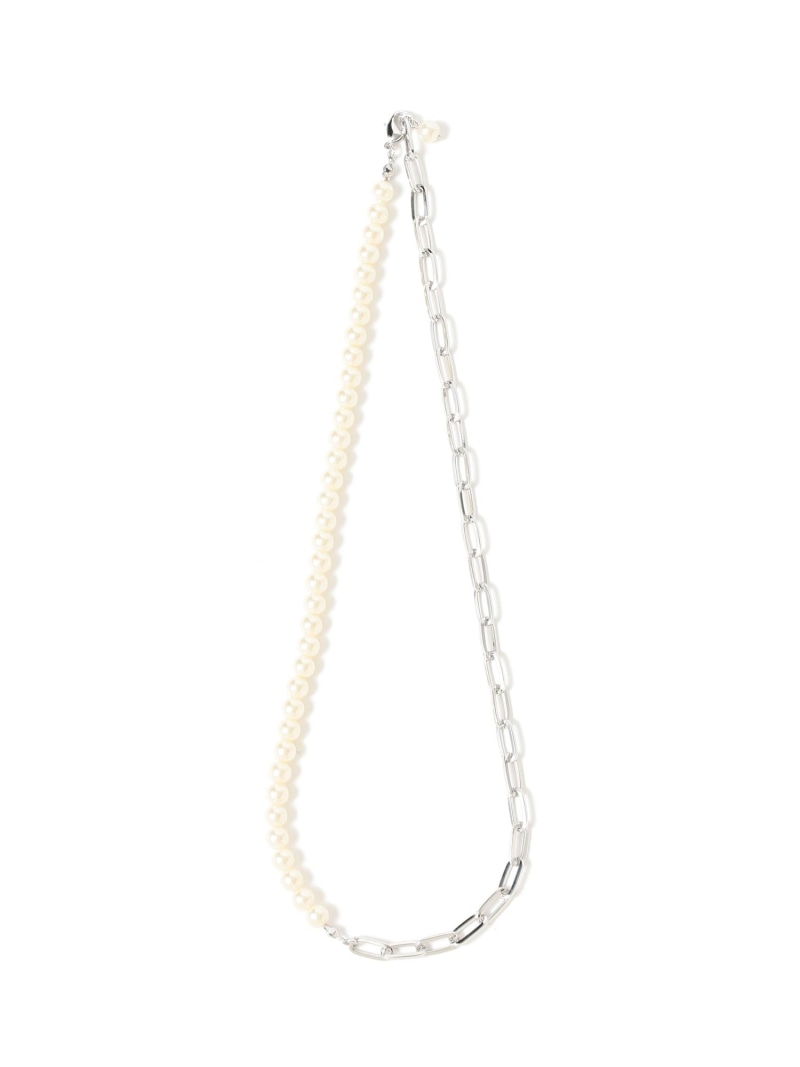 フェイク パール コンビ ネックレス 25AW ギフト プレゼント クリスマス ホリデー B:MING by BEAMS ビーミング ライフストア バイ ビームス アクセサリー・腕時計 ネックレス シルバー ゴールド[Rakuten Fashion]