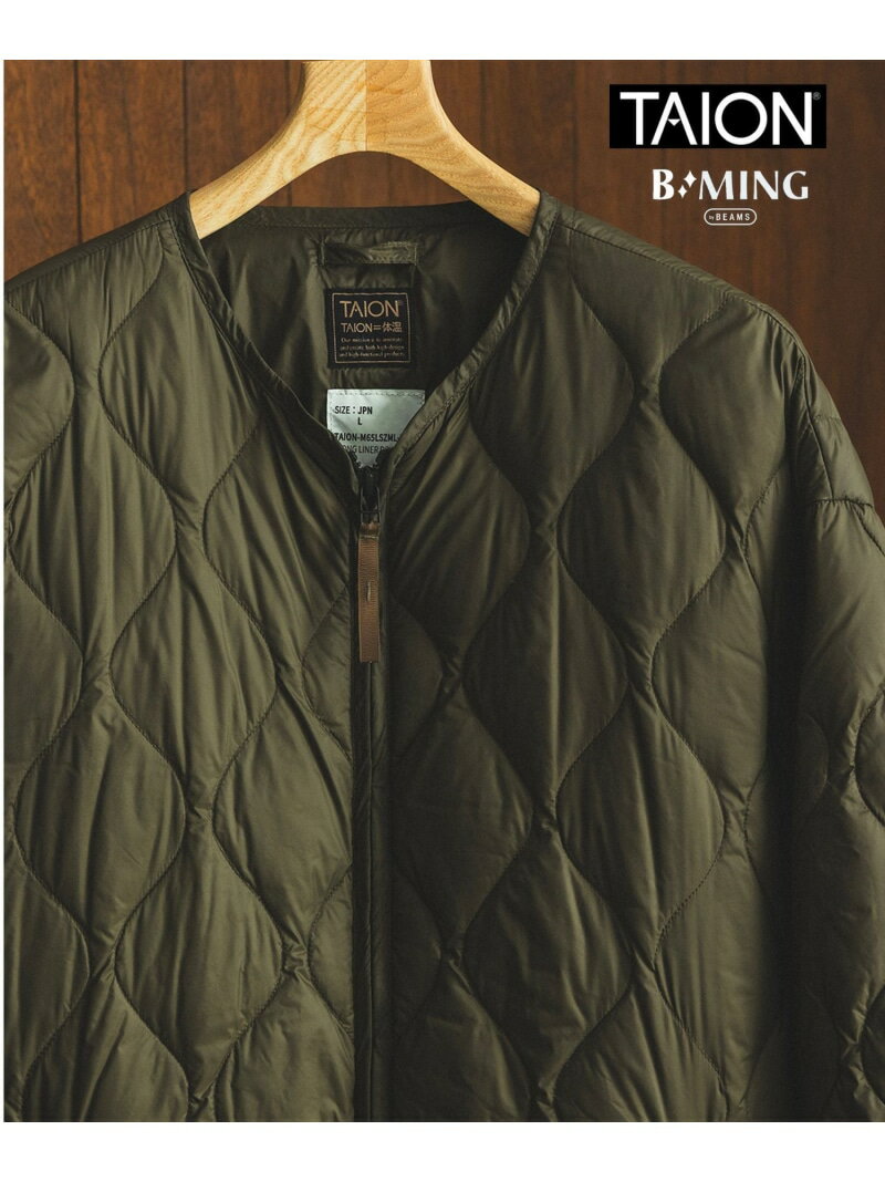 【別注】TAION / ライナー ダウン ブルゾン ロング （S~XL)【800フィルパワー】 25AW タイオン メンズ 軽量 収納ポーチ付き 秋 ライトアウター B:MING by BEAMS ビーミング ライフストア バイ ビームス ジャケット・アウター ブルゾン・ジャン【送料無料】[Rakuten Fashion]