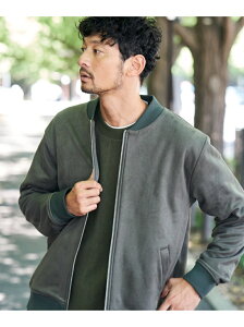 【SALE／50%OFF】B:MING by BEAMS / フェイクスウェード ジップ ブルゾン B:MING by BEAMS ビーミング ライフストア バイ ビームス ジャケット・アウター ブルゾン・ジャンパー グレー ブラック【RBA_E】【送料無料】[Rakuten Fashion]