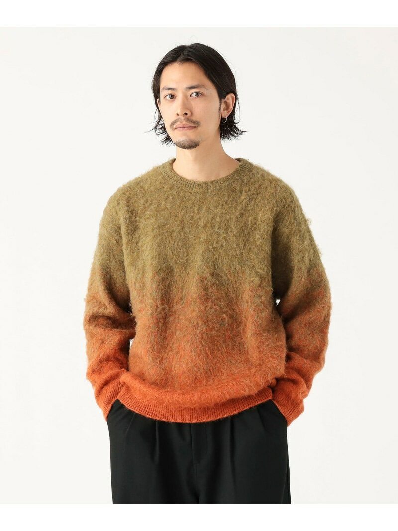 グラデーション シャギー ニット B:MING by BEAMS ビーミング ライフストア バイ ビームス トップス ニ..