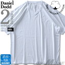 大きいサイズ メンズ DANIEL DODD オーガニックコットン Vネック 半袖 肌着 下着 消臭抗菌 azu-2001