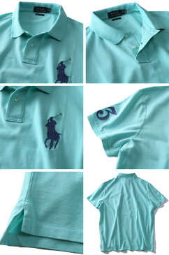 【大きいサイズ】【メンズ】POLO RALPH LAUREN(ポロ ラルフローレン) 半袖ビッグポニー鹿の子ポロシャツ【USA直輸入】710697457004