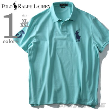 【大きいサイズ】【メンズ】POLO RALPH LAUREN(ポロ ラルフローレン) 半袖ビッグポニー鹿の子ポロシャツ【USA直輸入】710697457004