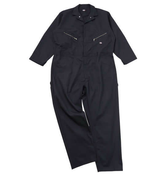 大きいサイズ メンズ DICKIES 48799 長袖 カバーオール ブラック 1274-4301-2 2XL 3XL 4XL