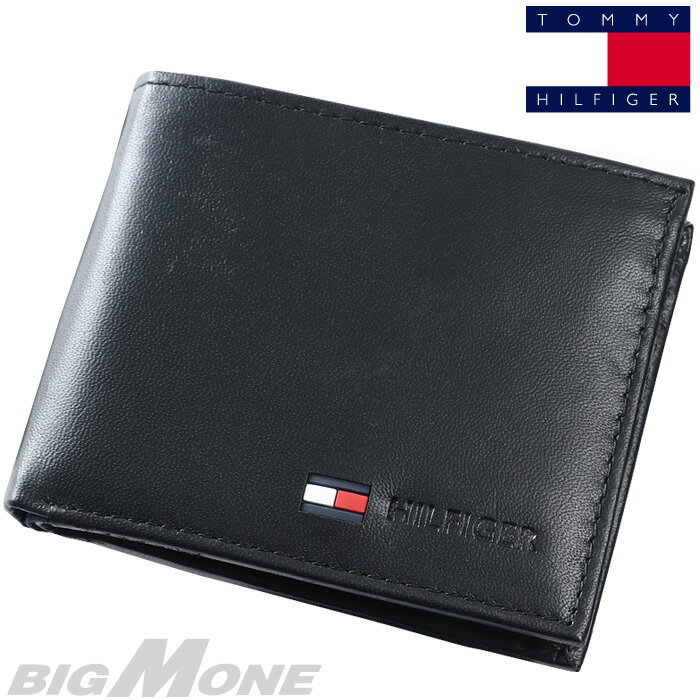 トミー ヒルフィガー 財布（メンズ） 大きいサイズ メンズ TOMMY HILFIGER トミーヒルフィガー レザー 2つ折り 財布 LEATHER WALLET USA直輸入 31tl25x020