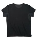 大きいサイズ メンズ EDWIN デニスラ 二分袖 クルーネック Tシャツ ブラック 1249-5250-2 3L 4L 5L 6L 7L 8L