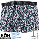 大きいサイズ メンズ BH ビィエイチ 吸汗速乾 ストレッチ レタリック柄 ボクサー ブリーフ パンツ 肌着 下着 bhup-249022