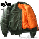 【大きいサイズ】【メンズ】ALPHA INDUSTRIES(アルファインダストリーズ) MA-1 リバーシブル フライトジャケット【USA直輸入】mjm48503c1