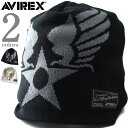 メンズ AVIREX アヴィレックス ニットキャップ ニット帽 帽子 ビーニー USA直輸入 80783300