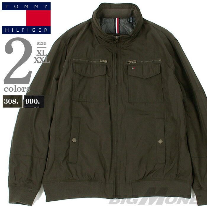 大きいサイズ メンズ TOMMY HILFIGER トミーヒルフィガー 2ポケット フィールド パフォーマンス ボマー ジャケット USA直輸入 158ap775