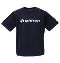 楽天大きいサイズの店ビッグエムワン大きいサイズ メンズ Phiten RAKUシャツ SPORTS ドライ メッシュ 半袖 Tシャツ ネイビー × ホワイト 1178-9540-3 3L 4L 5L 6L 8L