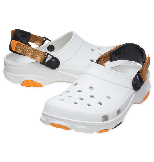 大きいサイズ メンズ crocs サンダル CLASSIC ALL TERRAIN CLOG ホワイト × マルチ 1240-2270-1 M12 M13