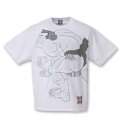 大きいサイズ メンズ 魂 相撲絵デザイン 半袖 Tシャツ ホワイト 1268-0282-1 3L 4L 5L 6L 8L