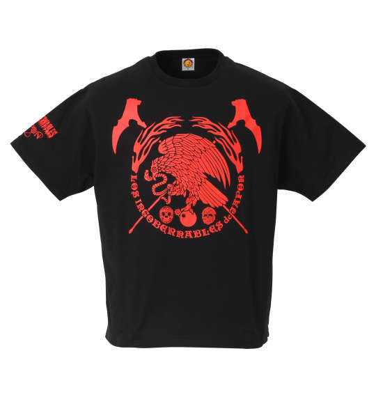 大きいサイズ メンズ 新日本プロレス L・I・J × AGUILA 半袖 Tシャツ レッド ブラック 1278-0541-1 3L 4L 5L 6L 8Lのサムネイル