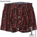 大きいサイズ メンズ DANIEL DODD 前開き クラック柄 ニット トランクス 肌着 下着 azkt-239013